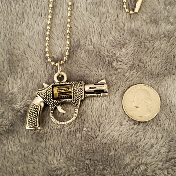 Revolver Charm Necklace - Picture 3 of 3